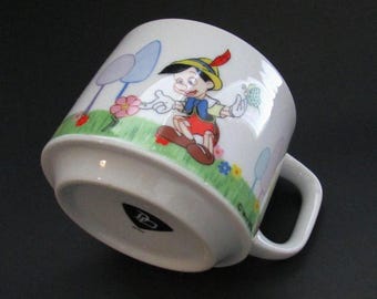 Vintage Walt Disney Productions PINOCCHIO MUG  Ceramic Japan
