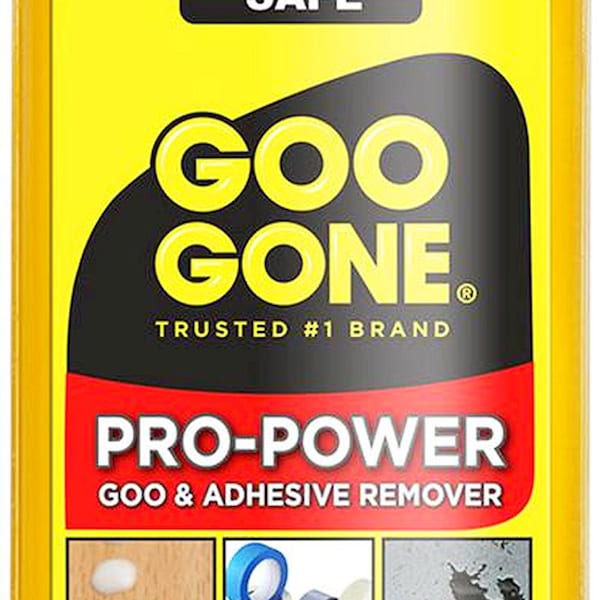 PRO Power GOO GONE Adhesive Sticky solvent Remover Removes gooey labels Stickers Gum Caulk & adhesive tape 8 oz
