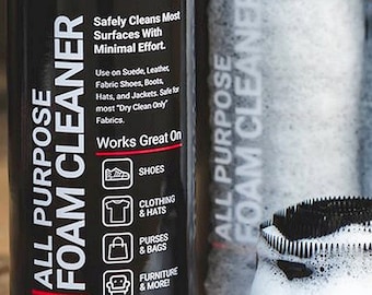 All Purpose FOAM CLEANER Aerosol Foaming Spray With Brush Scrub