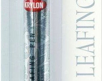 SILVER Leafing Pen Metallic Finish Oil BASED Leaf Paint Pen Marker for  Touch up Caligraphy Art Crafting Paint in Pen Krylon 9902 