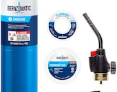 BernzoMatic Basic Torch Plumbing Kit blowtorch propane solder flux for soldering, crafting melting, heating WPK2301