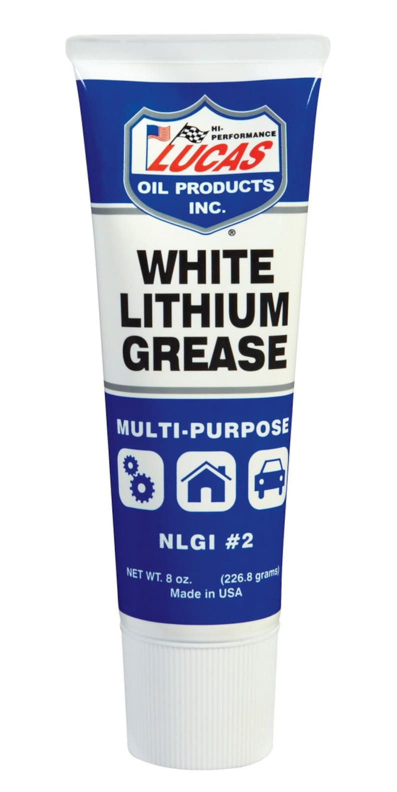 White Lithium GREASE Tube Lubricant NLGI 2 auto car truck tractor shop outdoor Lubricate thick lubricating LUCAS 10533 image 1
