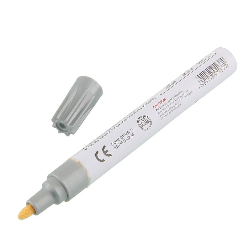Metallic Silver Permanent PAINT MARKER Oil Based Felt Fine Tip Pen for