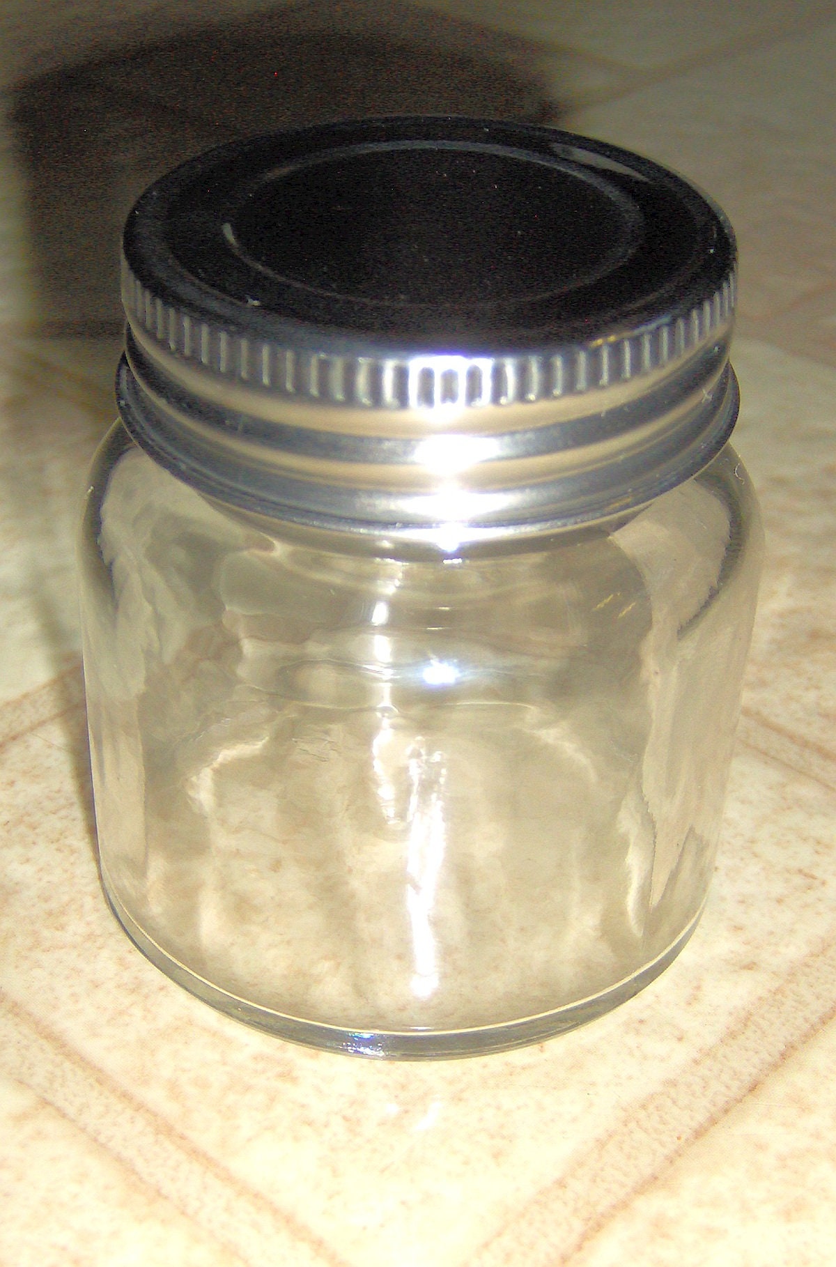 Metallic Foil Baby Mini Glass Cookie Jars
