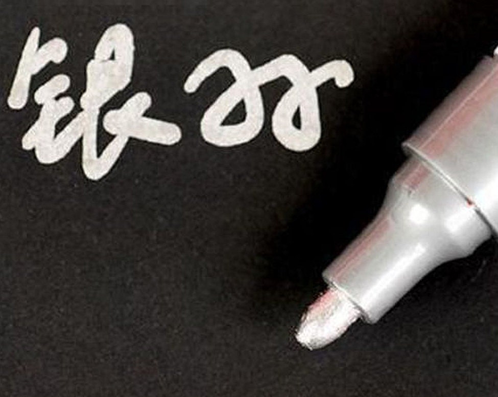 Metallic Silver Permanent Marker, Epoxy Resin Craft Marker Pen