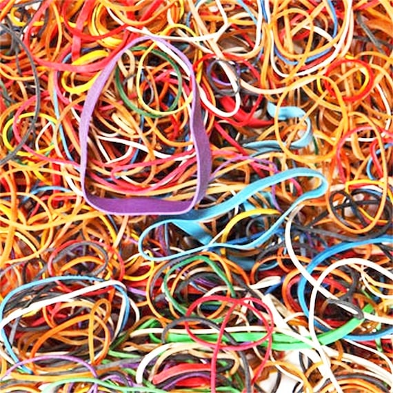 1/2 lb 2 Pack 400 Rubber Bands Multi Color Alliance Rubber Bands Assorted Dimensions 227G/Approx 