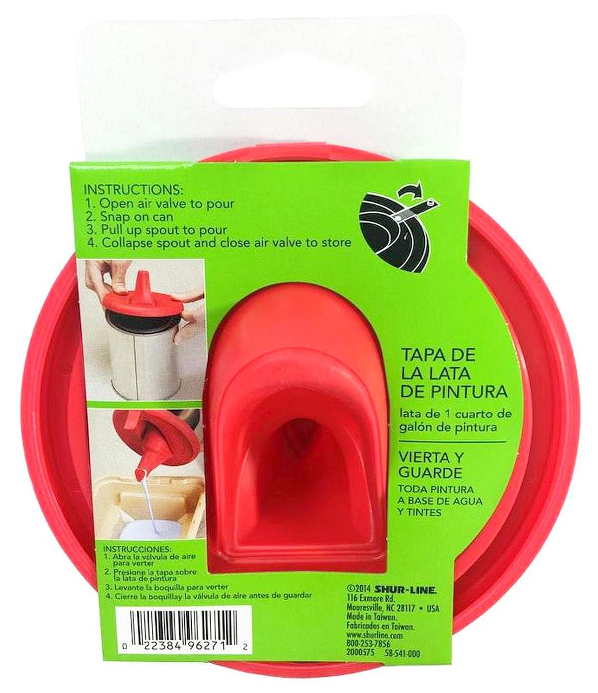 1 Quart Paint Can Lid w / store &pour flexible silicone spout Etsy España