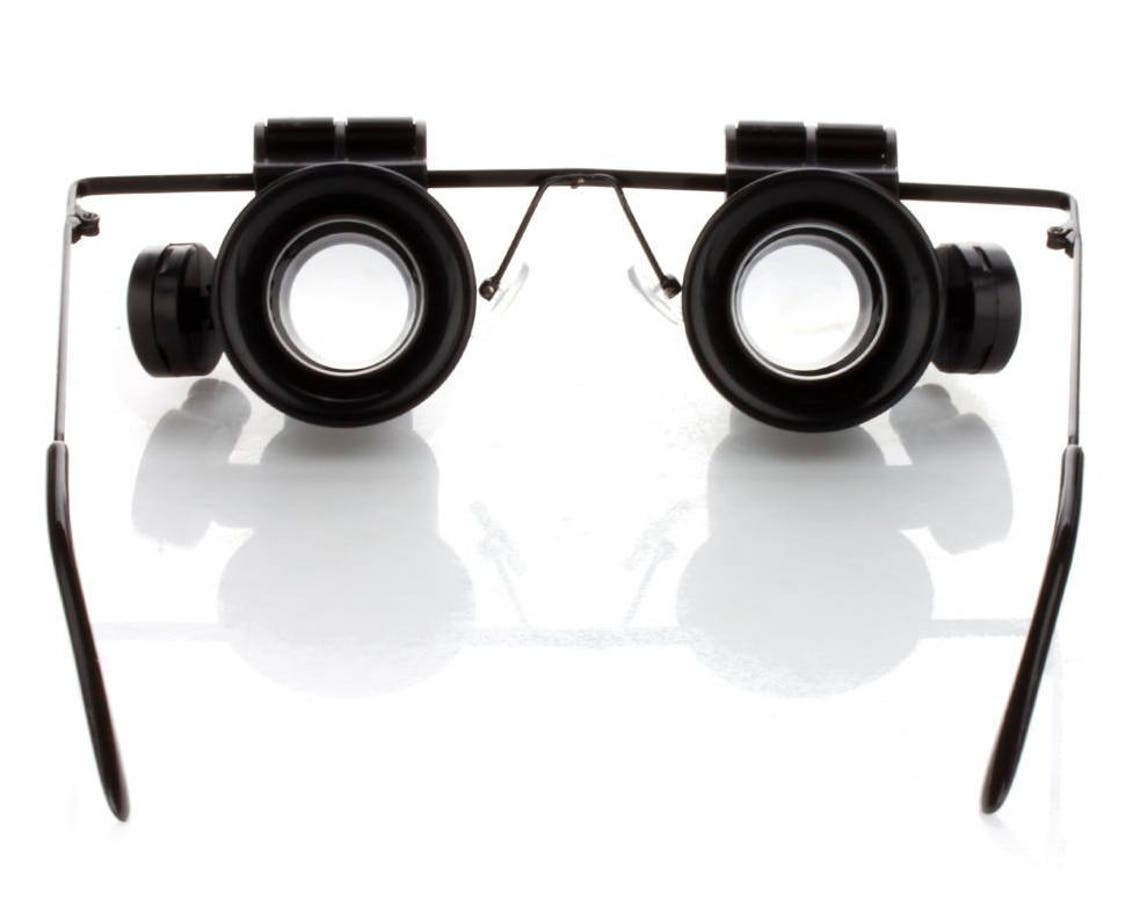 Dual Lens 20X MAGNIFYING Eye GLASSES w/ led lights 20 power Etsy