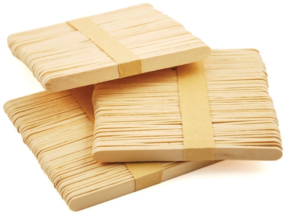 para Craft Hielo Piruletas 100 Paquete de madera natural liso de madera lolly palos 