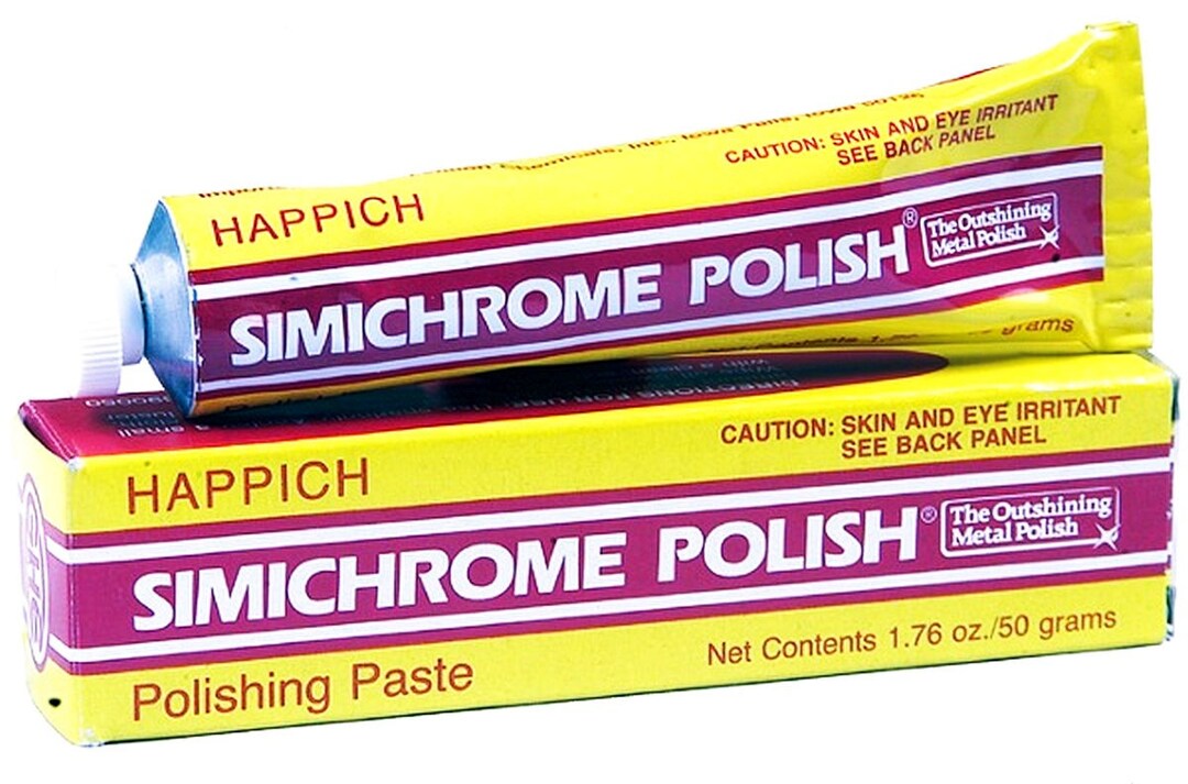 Simichrome Polish 1.76 Ounce Tube Paste Metals Chrome Silver Aluminum