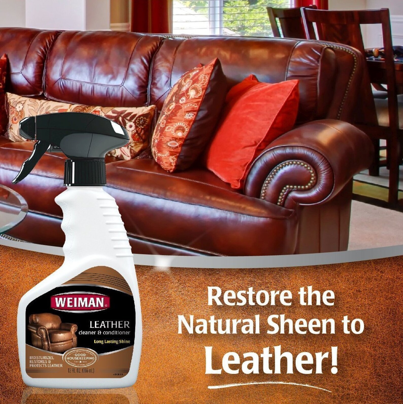 LEATHER Cleaner & Conditioner Moisturizer Protect Polish Couch Leather