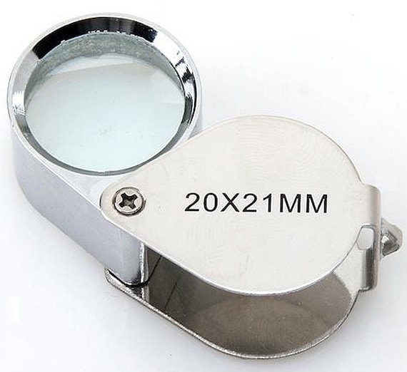 Jewelers Loupe 20x 21mm Lens 20 Power Magnifying For Jewelry Etsy