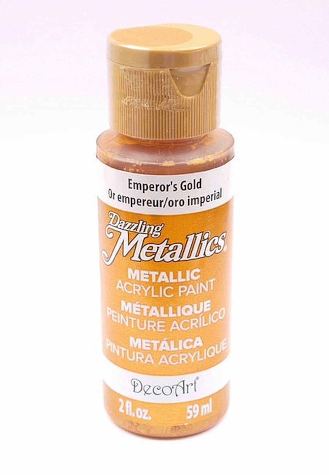 Dazzling Metallics EMPEROR'S GOLD Liquid Metallic Paint Wood