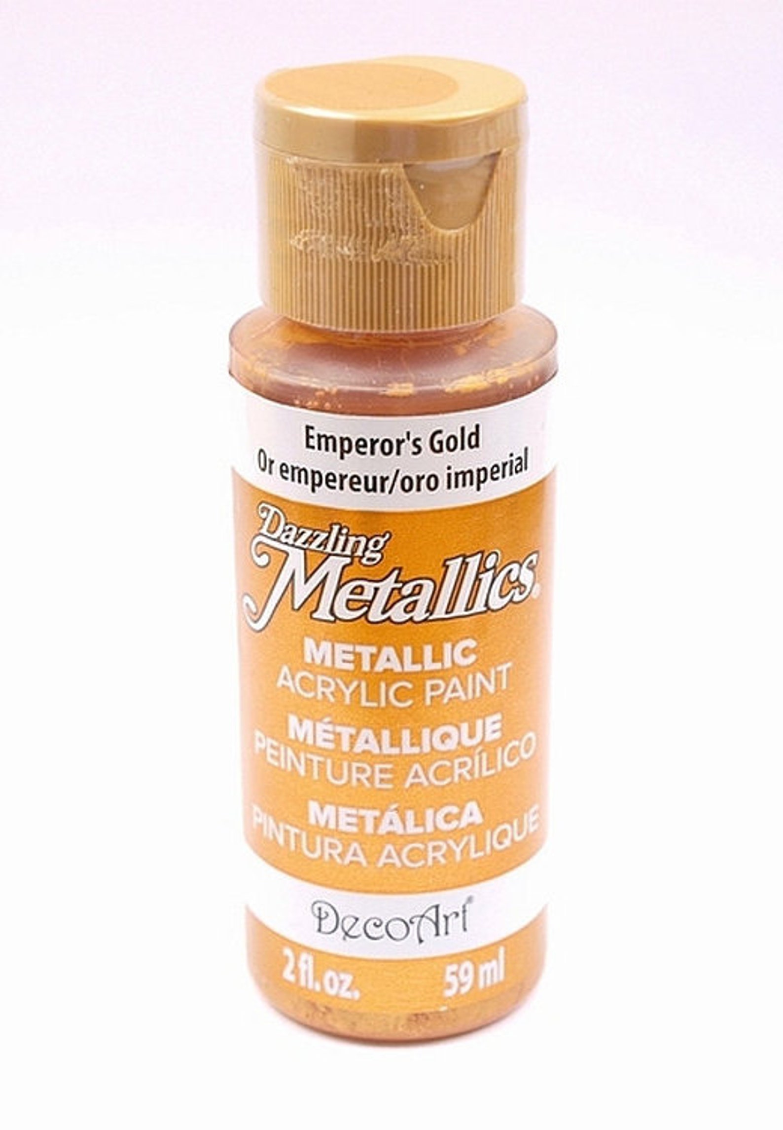 Dazzling Metallics EMPEROR'S GOLD Liquid Metallic Paint Wood Plaster