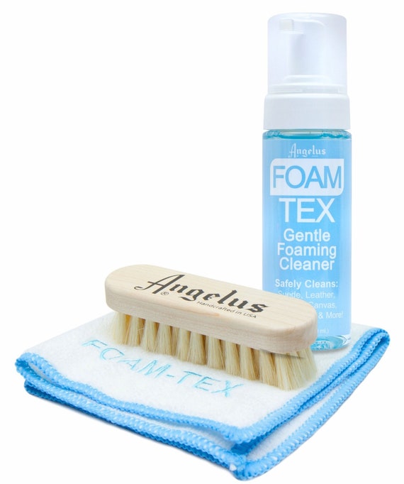 Angelus Suede Nu-buck Bristle Brush Block Cleaning Kit