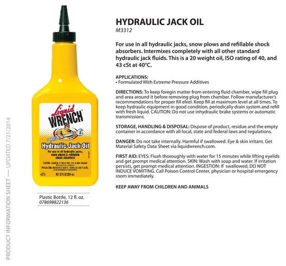 Radiator Specialty Company Hydraulic Jack Oil 1Qt 12pk M3332