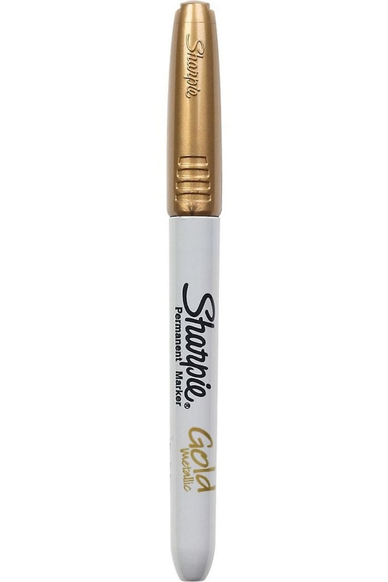 2 Pack Metallic SHARPIE GOLD Permanent Markers Fine Pointfelt Etsy