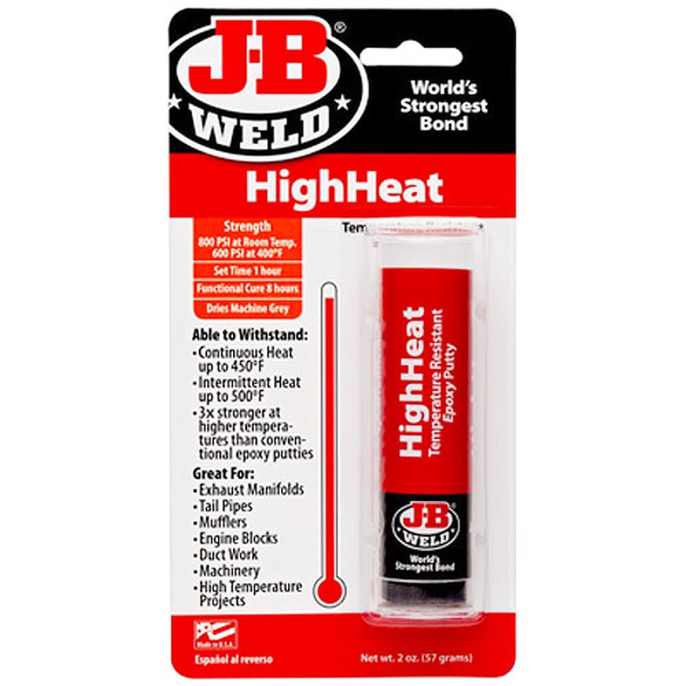 JB Weld HighHeat Temperature & high Heat Resistant thermal two part