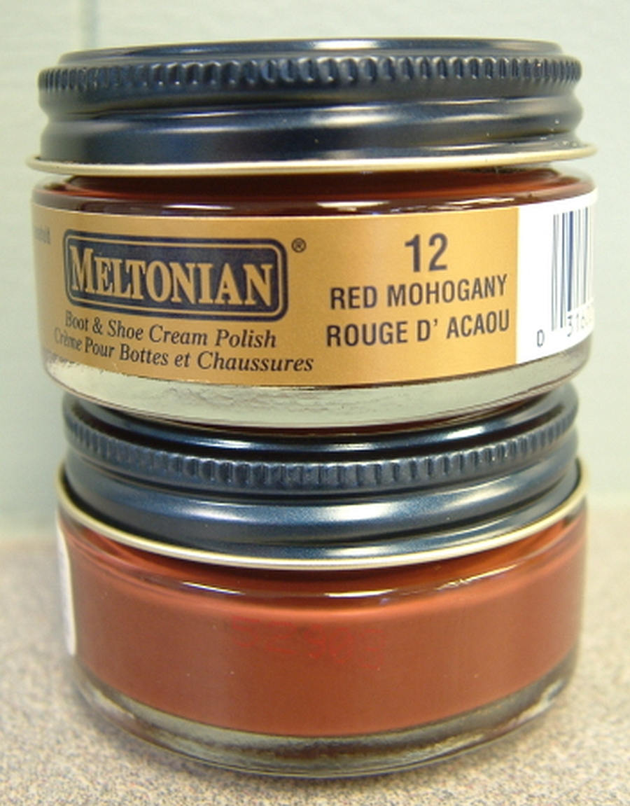RED MAHOGANY 12 Boot & Shoe CREAM Polish With Natural Wax and