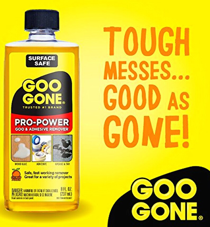 PRO Power GOO GONE Adhesive Sticky Solvent Remover Removes Gooey Labels