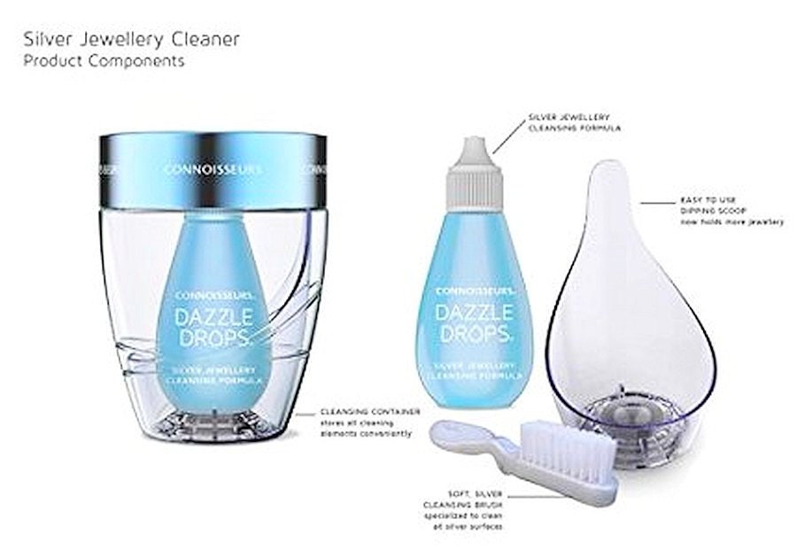 Dazzle Drops Silver Jewelry Cleaner, Cleans All Silver Jewelry and