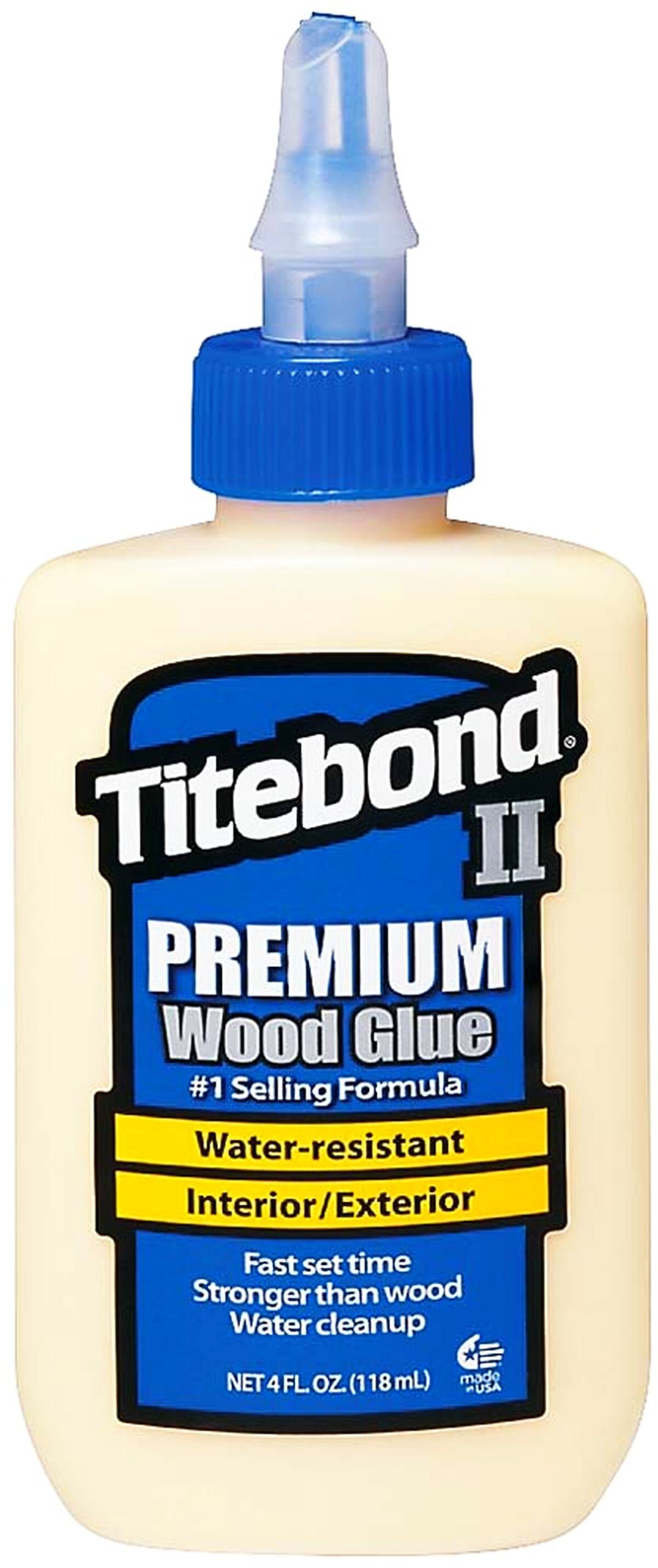 Premium Wood Glue For Woodworking And Hobbies, Extra Strength For Crafts,  Water Resistant Clear PVA Glue