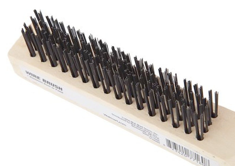 STIFF WIRE BRUSH w/ 1 Hard Steel Bristles Woodblock wood Etsy