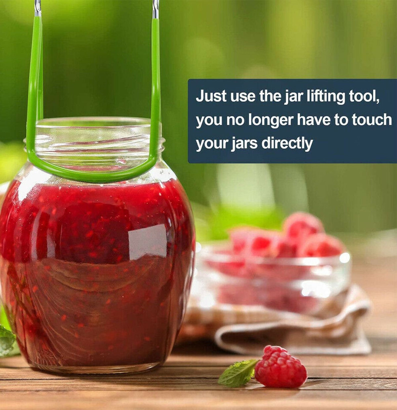 CANNING JAR LIFTER Grabber Tongs Insulated Handle Stainless Universal