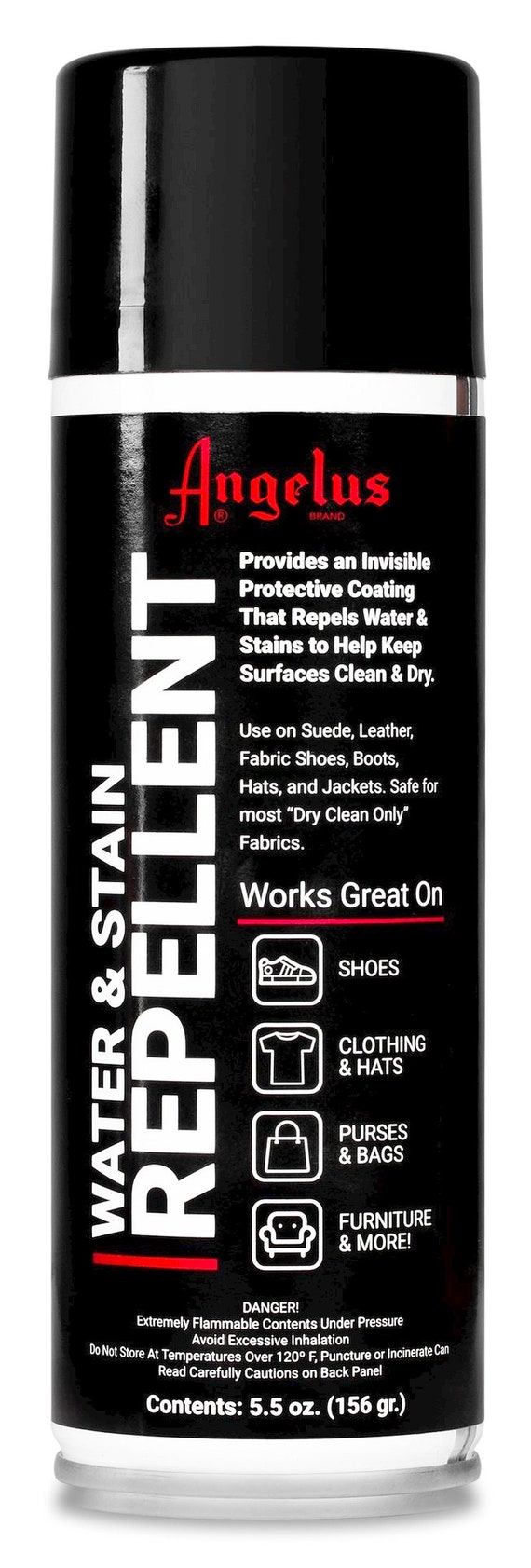 WATER REPELLENT SHOE PROTECTOR SPRAY FOR LEATHER, SUEDE, NUBUCK, STAIN  PROOF 8OZ