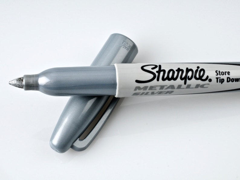 2 pack Metallic SHARPIE SILVER Permanent Markers for metal Etsy