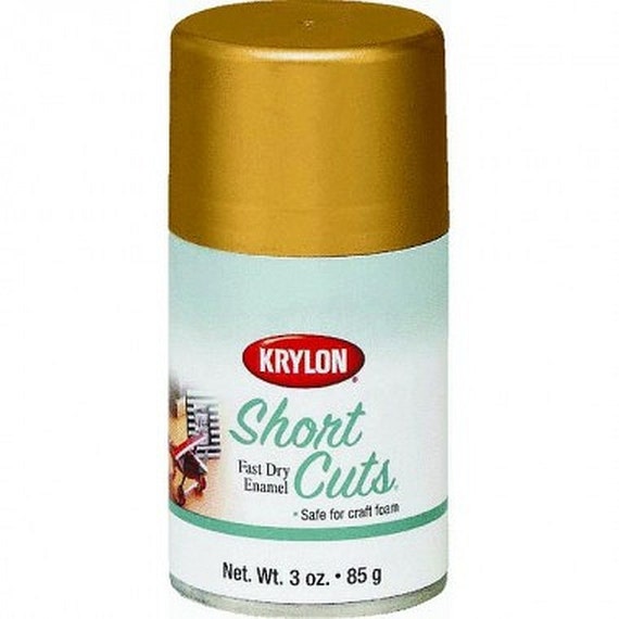 GOLD LEAF Metallic Leafing High Gloss Spray Paint Gilding Golden Metal Leaf  Finish Krylon Short Cuts Shortcut 3 Ounce Can SCS-029 Kscs029 