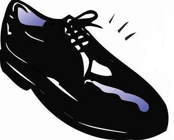 BLACK Color Leather Sole Edge and Heel 