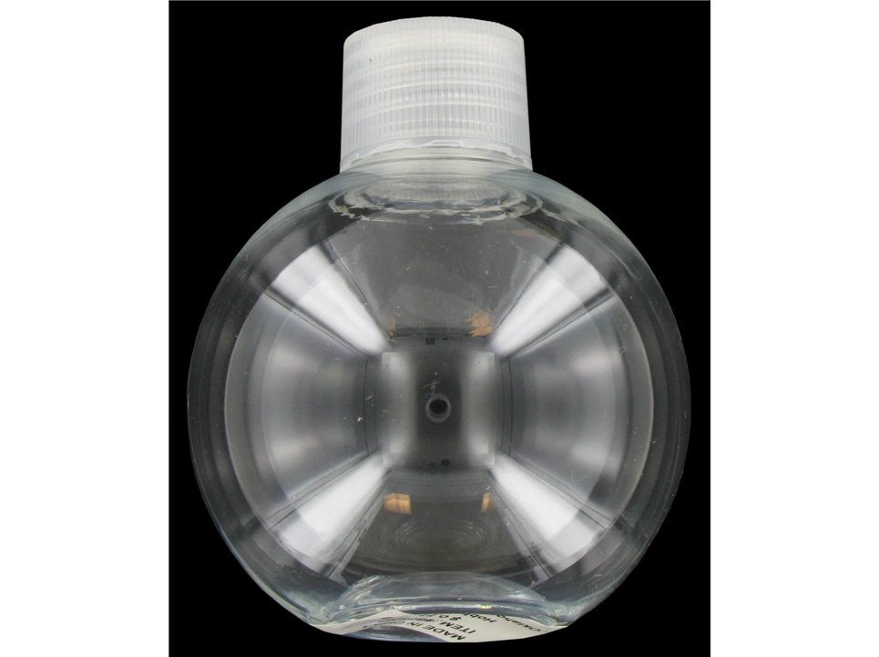 Ball Shape Crystal Clear PLASTIC BOTTLE 5 oz w/ screw on cap Etsy