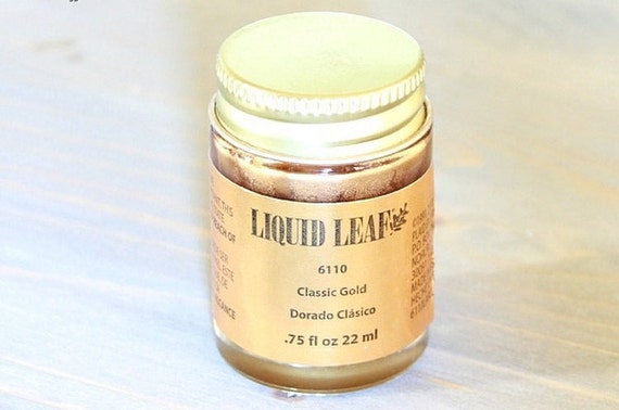 Classic Gold Color LIQUID LEAF Metallic Leafing Paint Gilding