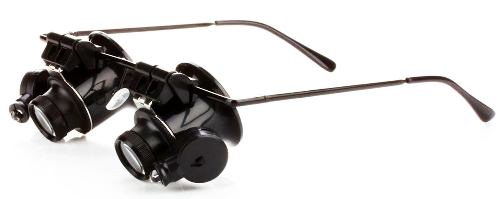 Dual Lens 20X MAGNIFYING Eye GLASSES W/ Led Lights 20 Power Etsy