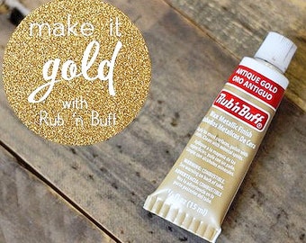 ANTIQUE GOLD Rub 'n Buff Metallic Finish Wood Metal Repair Touch up for  Wood Metal Furniture Leather Frame N Craft Finishing AMACO 76362b -   Sweden