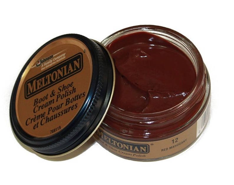 RED MAHOGANY #12 Boot & Shoe CREAM Polish With Natural Wax and ...