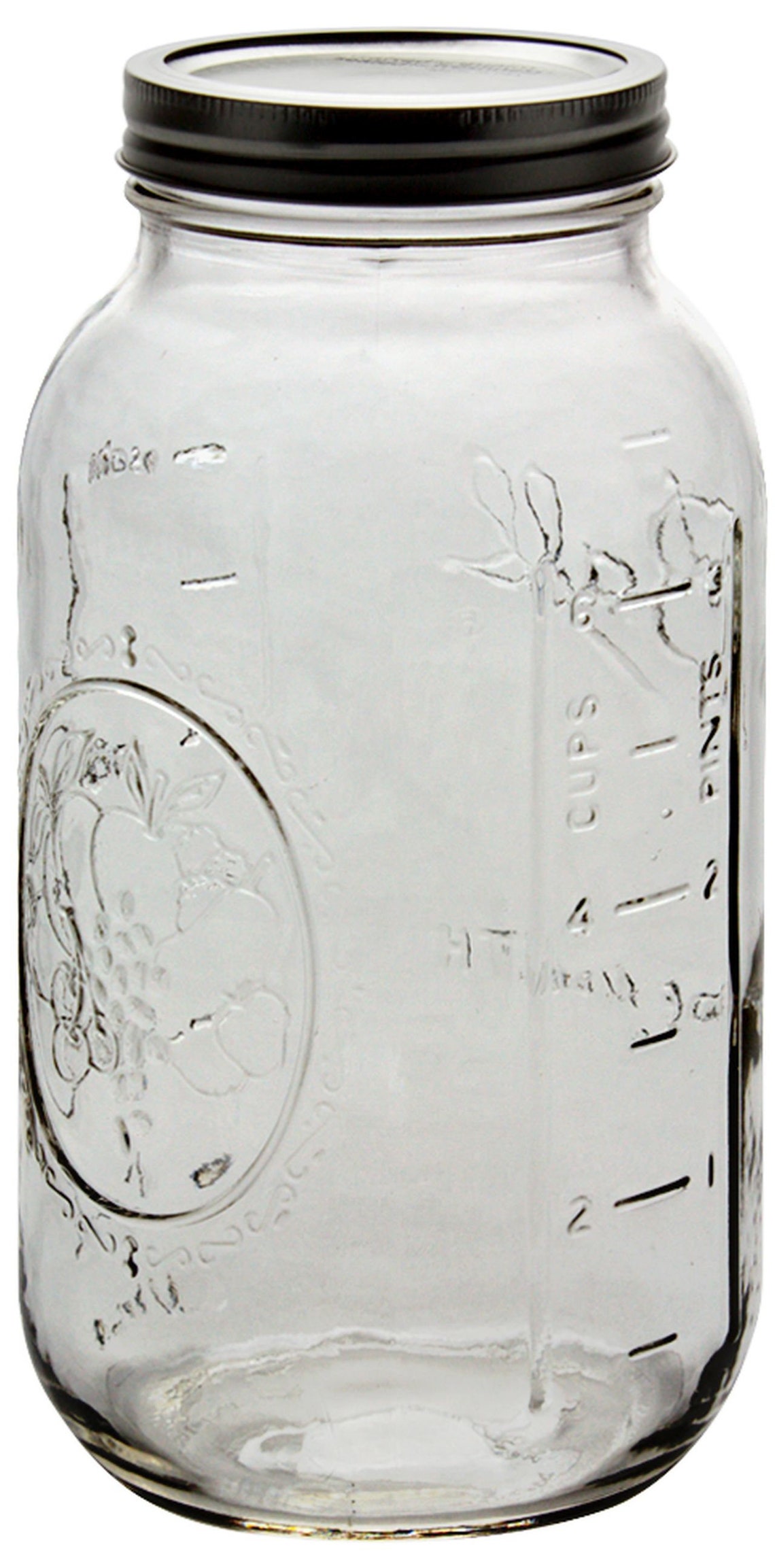 1 NEW JAR Half Gallon 64 Ounce Wide Mouth Clear Glass Mason Etsy