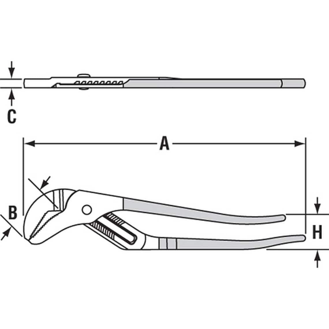 CHANNELLOCK 420 PLIER 9.5 Straight Jaw Tongue & Groove Etsy