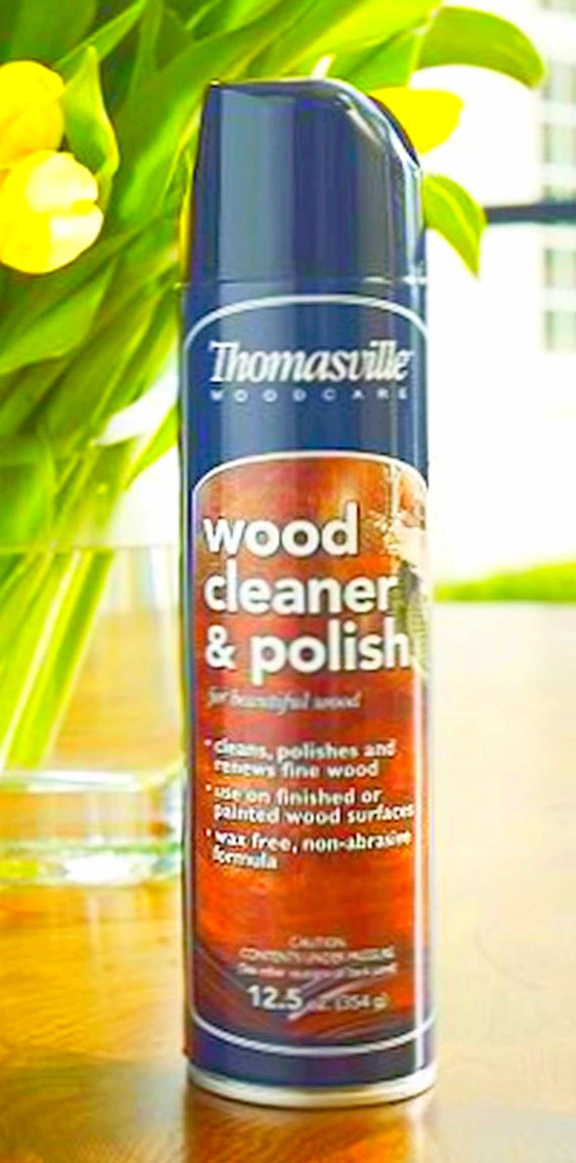 WOOD Cleaner & Polish 12.5 oz Aerosol spraY Wax Free for Etsy