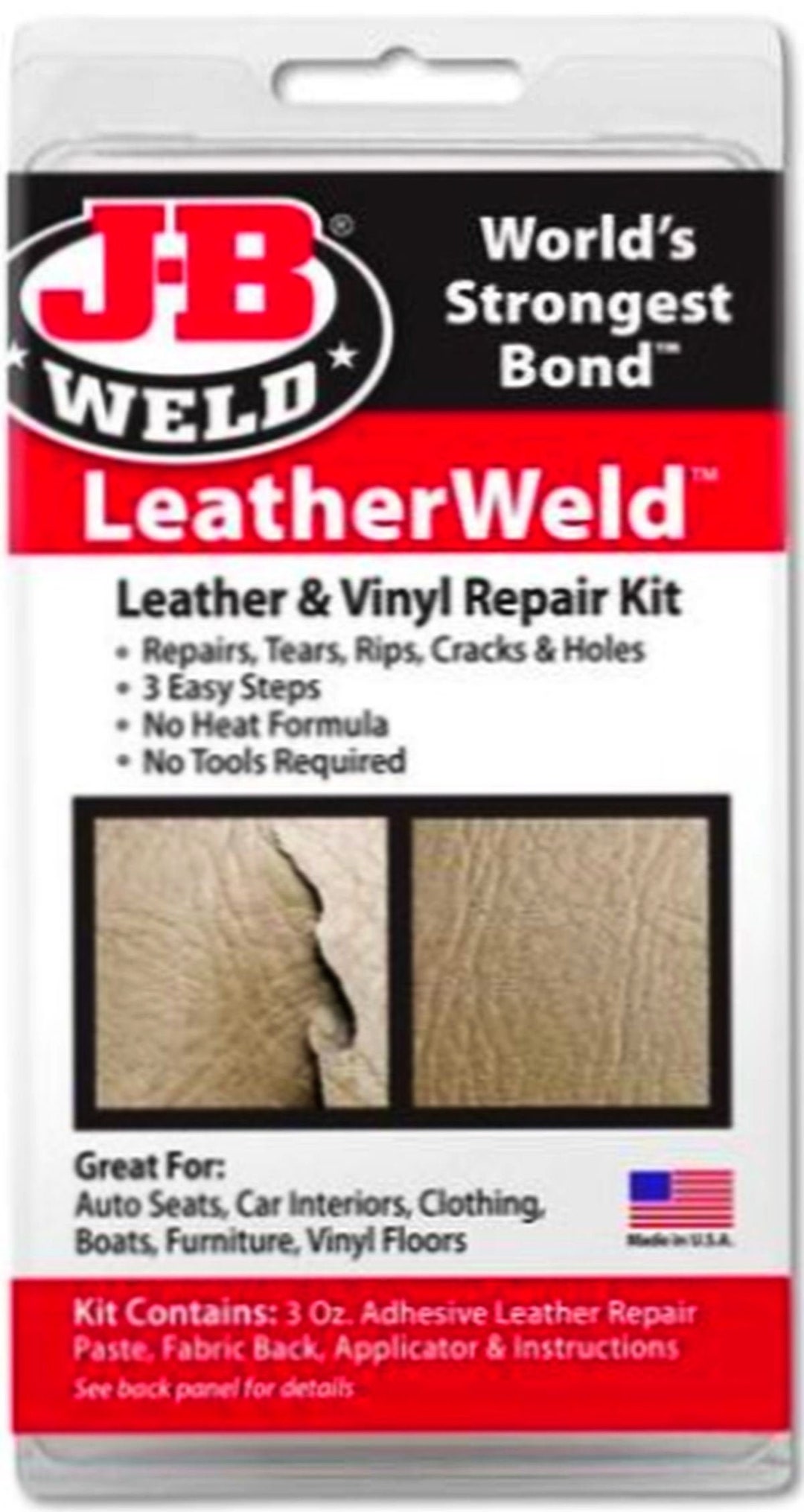 DIY Leather& Vinyl Repair Kit for Repair Any Cracks on Leather - China Best  Leather Adhesive, Promotional Faux Leather Adhesive