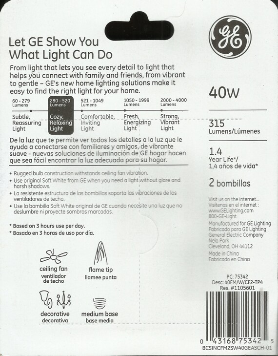 Ge 2024 flame bulb