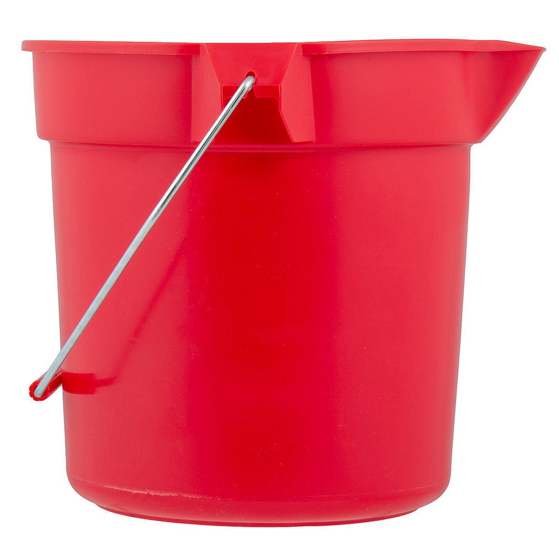 10 Qt Heavy Duty Red PLASTIC BUCKET Round Utility Pail 10 Quart 2.5