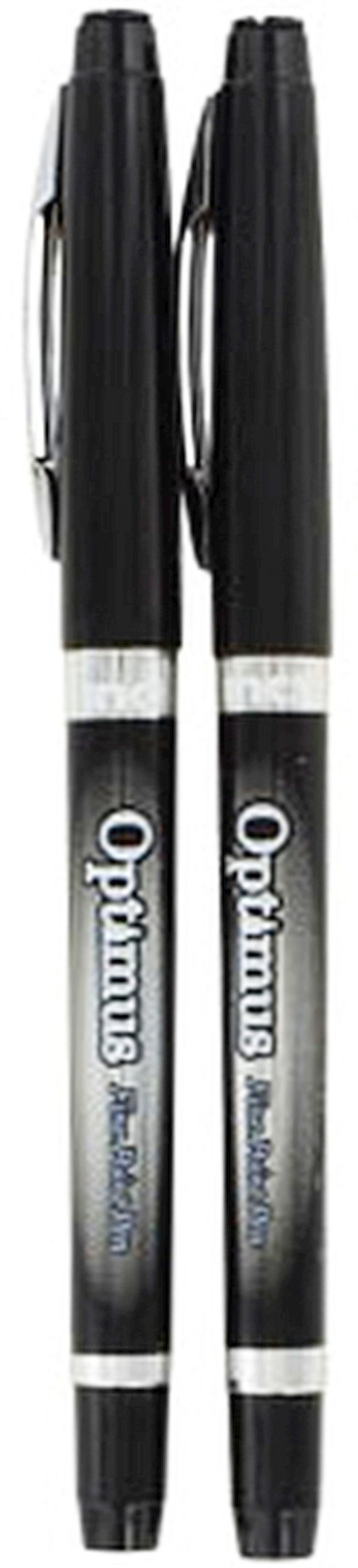 2 Fine Point BLACK Color Felt Tip MARKERS Permanent Magic Marker