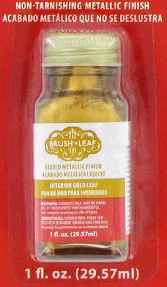  AMACO Brush 'n Leaf - Antique Gold Leaf 1oz Bottle