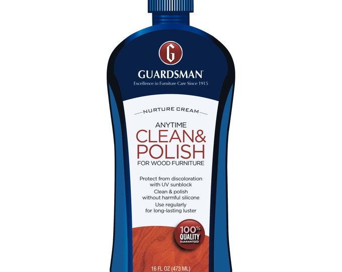 Clean & Polish Revitalizing Wood Cream FURNITURE POLISH W/ UV Sun