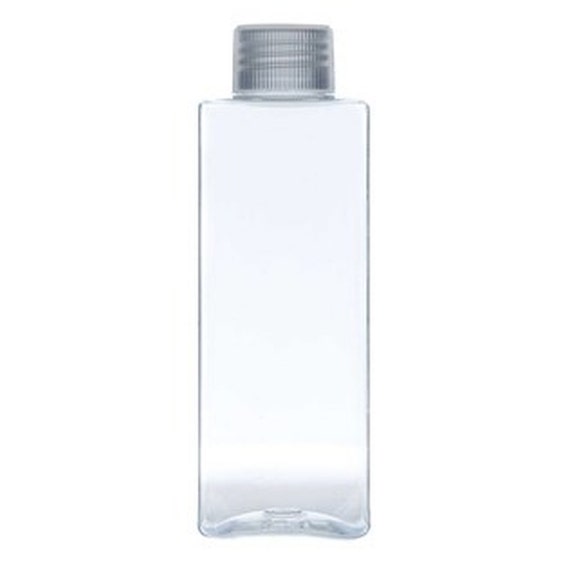 4 fl oz Clear Plastic Bottle w/ White Cap