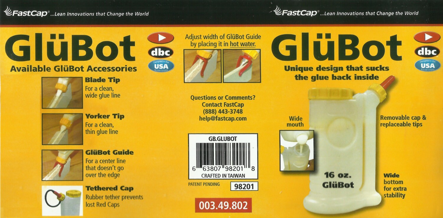 16 Oz Glubot Soft Squeeze Glue Dispenser Bottle Storage