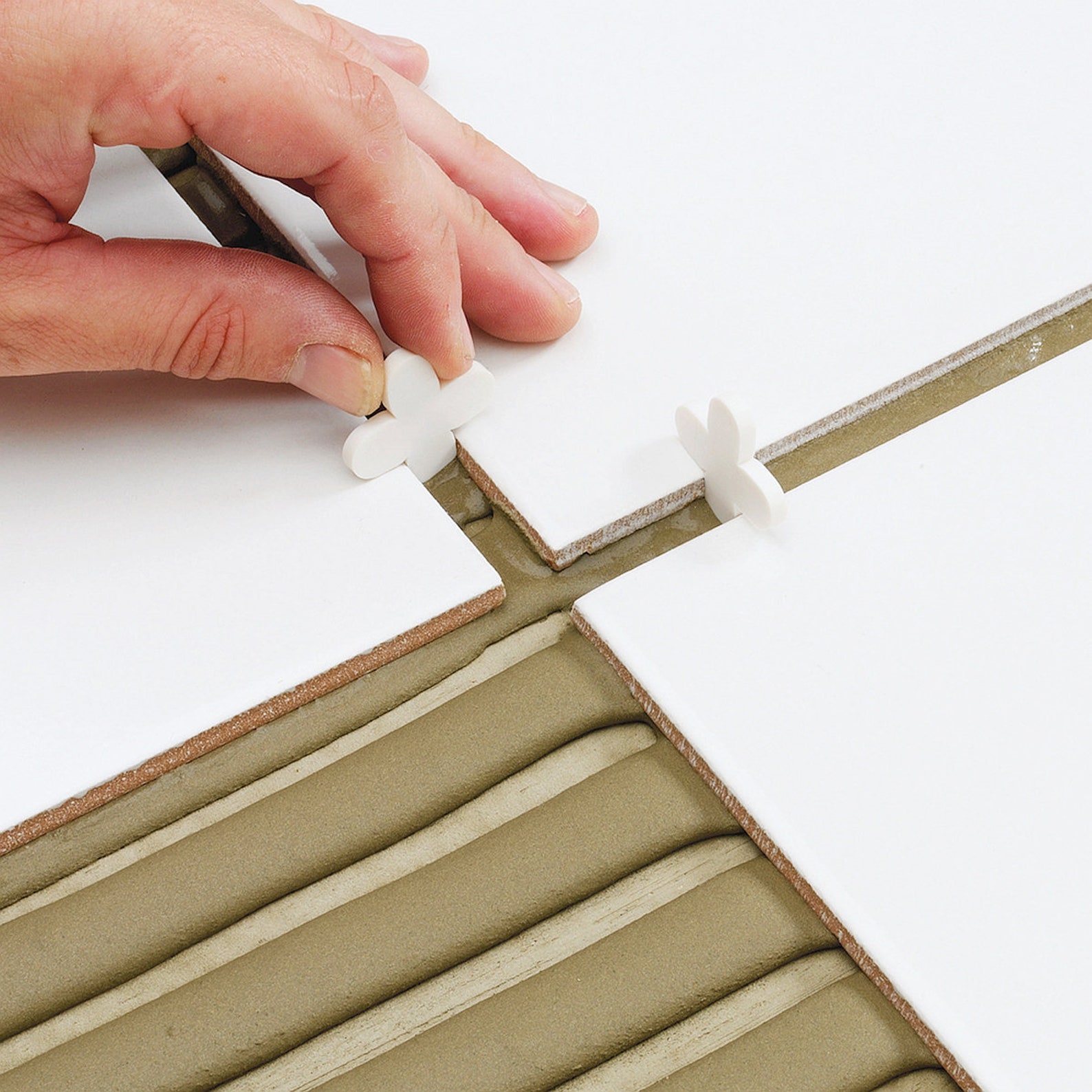 100 Tile 3/8 10mm SPACERS for Porcelain Stone Marble White Tombstone