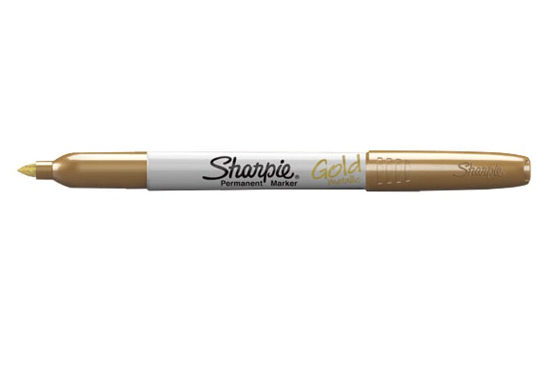 2 Pack Metallic SHARPIE GOLD Permanent Markers Fine Pointfelt Etsy